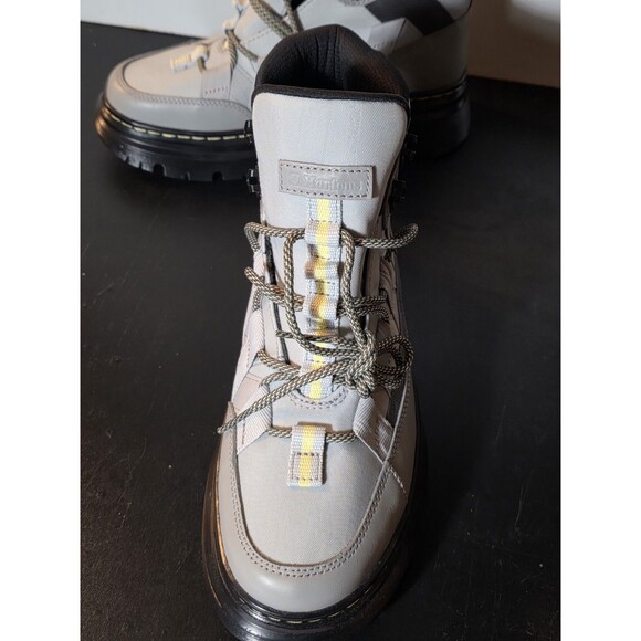 New Dr Martens Boury Utility Combat Boots Gun Metal Grey Size  Men\'s 7 Women’s 8 main image 5